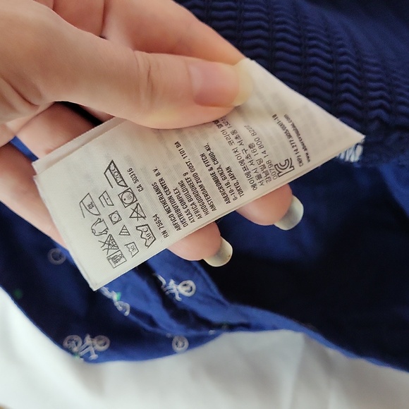 Abercombie & Fitch sz Small Blue Bicycle Tube Top - Picture 8 of 12
